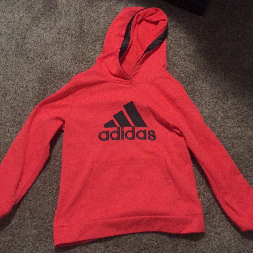 Adidas neon pink hoodie